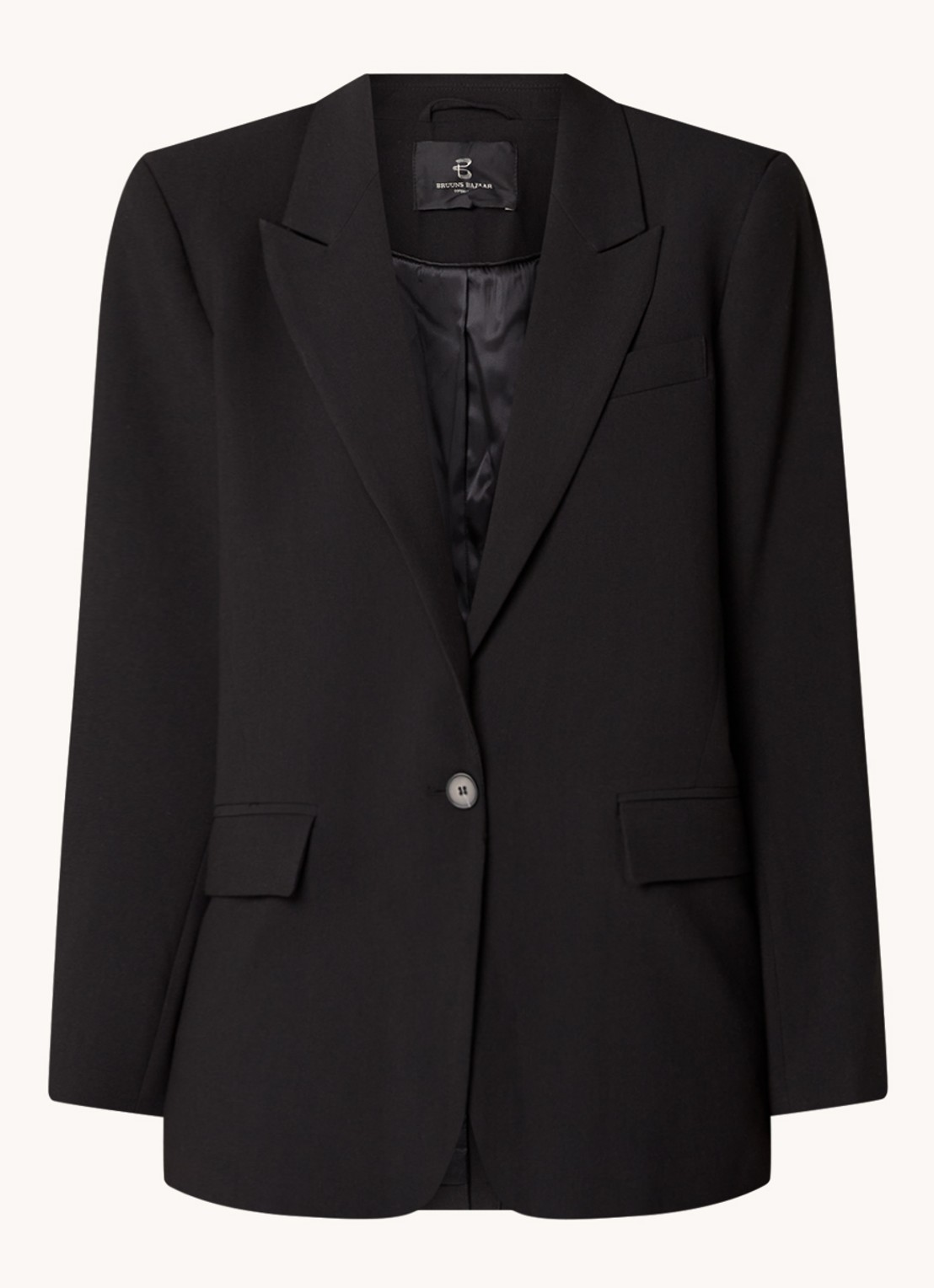 Bruuns Bazaar CindySus Frida blazer - voorkant zwart
