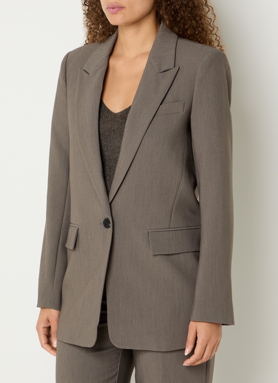 Bruuns Bazaar CindySus Frida blazer - detail zand