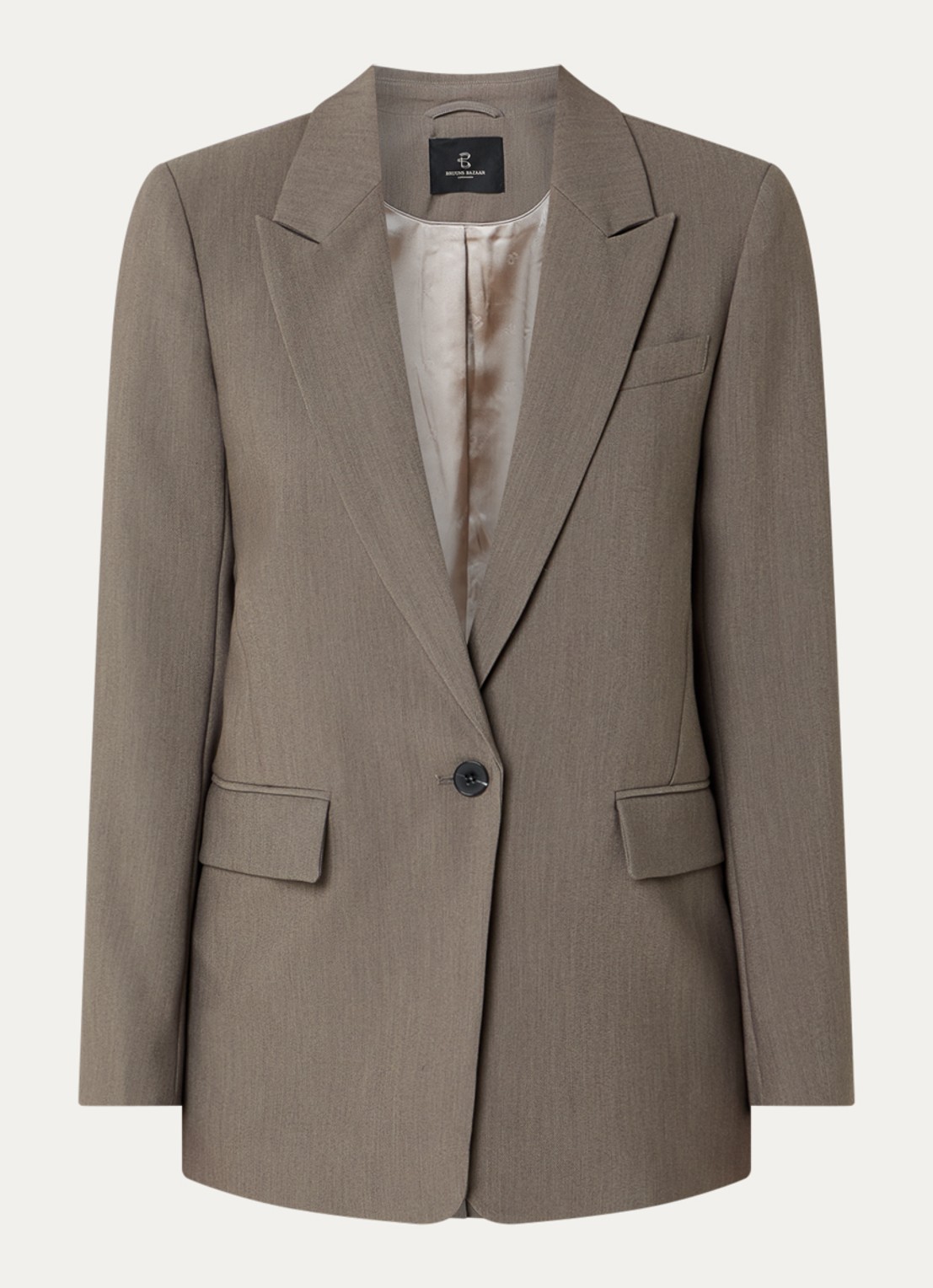 Bruuns Bazaar CindySus Frida blazer - voorkant 3 zand
