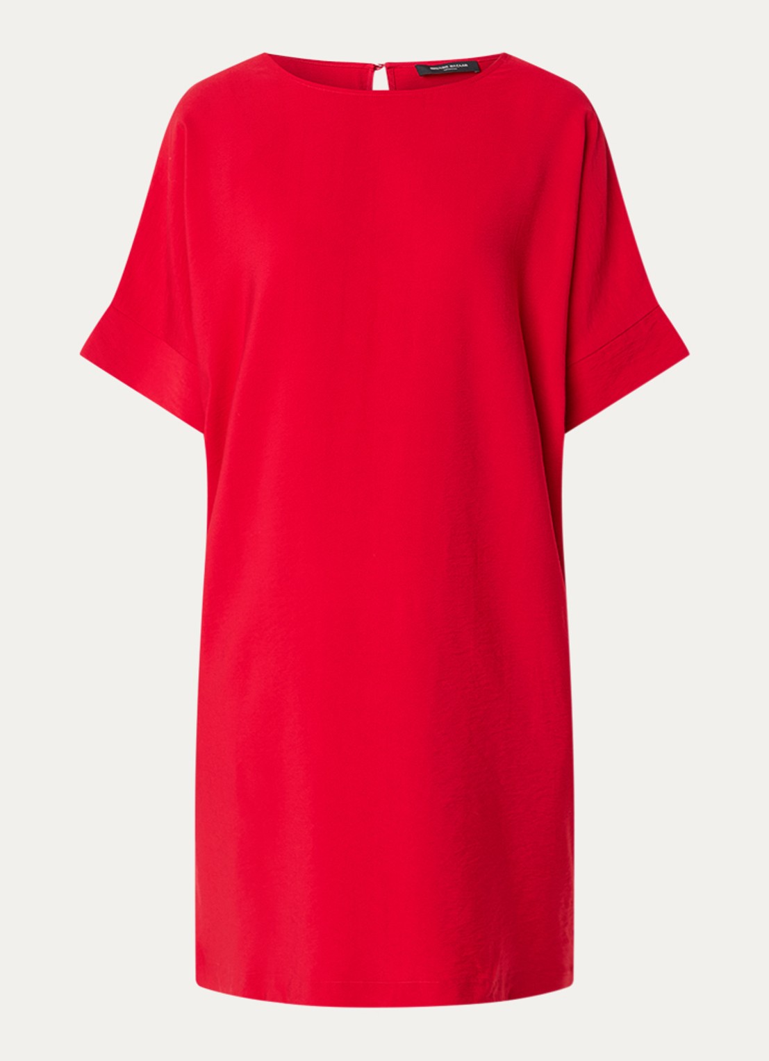 Bruuns Bazaar Gigi midi jurk met vlindermouw - voorkant 3 rood