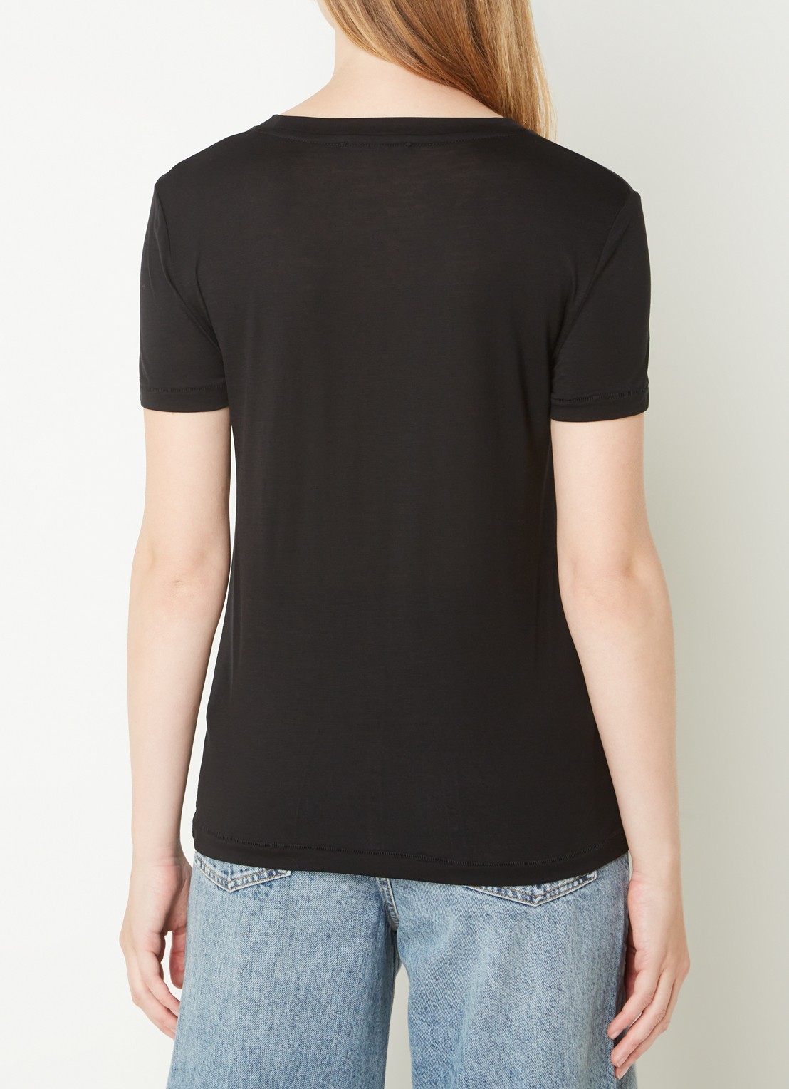 Bruuns Bazaar T-shirt  - achterkant zwart