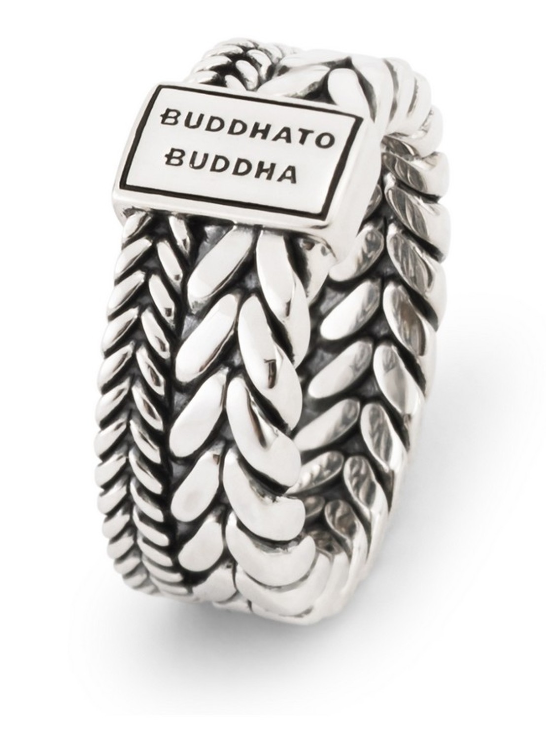Buddha to Buddha Barbara Double ring van zilver - detail 2 zilver