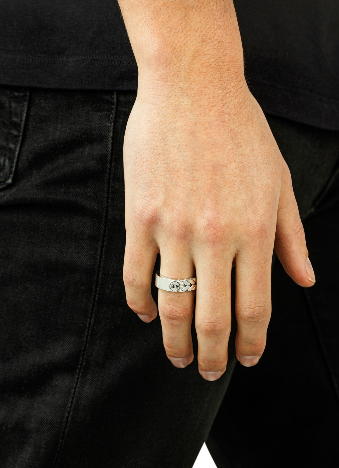Buddha to Buddha Barbara Dual ring van zilver - detail zilver