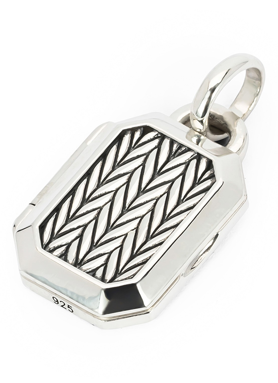 Buddha to Buddha Barbara hanger  van zilver - voorkant 2 zilver