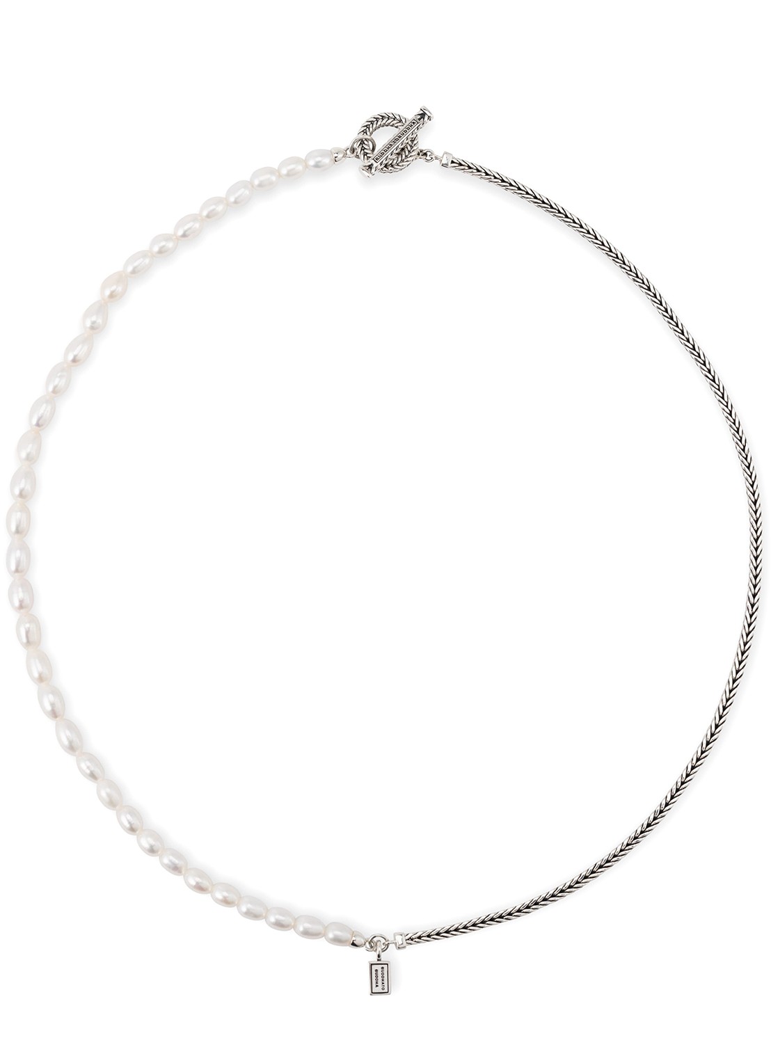 Buddha to Buddha Barbara ketting van zilver - voorkant 4 zilver
