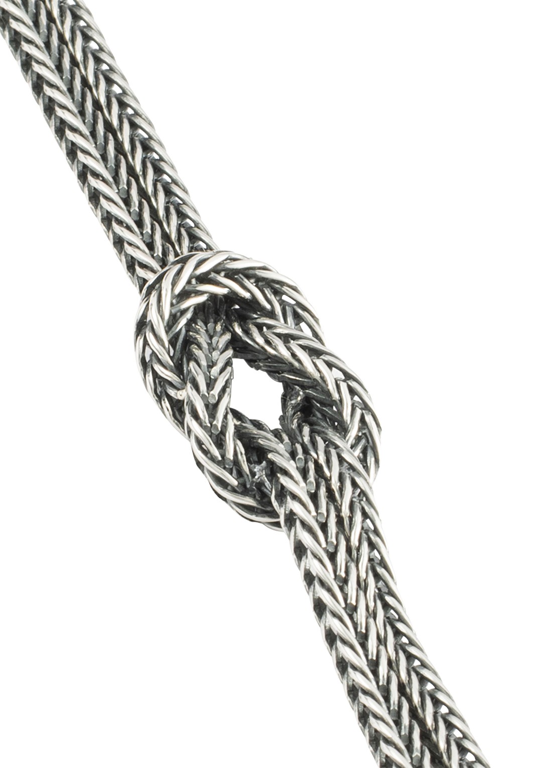 Buddha to Buddha Barbara Mini Knot armband van zilver  - detail 4 zilver