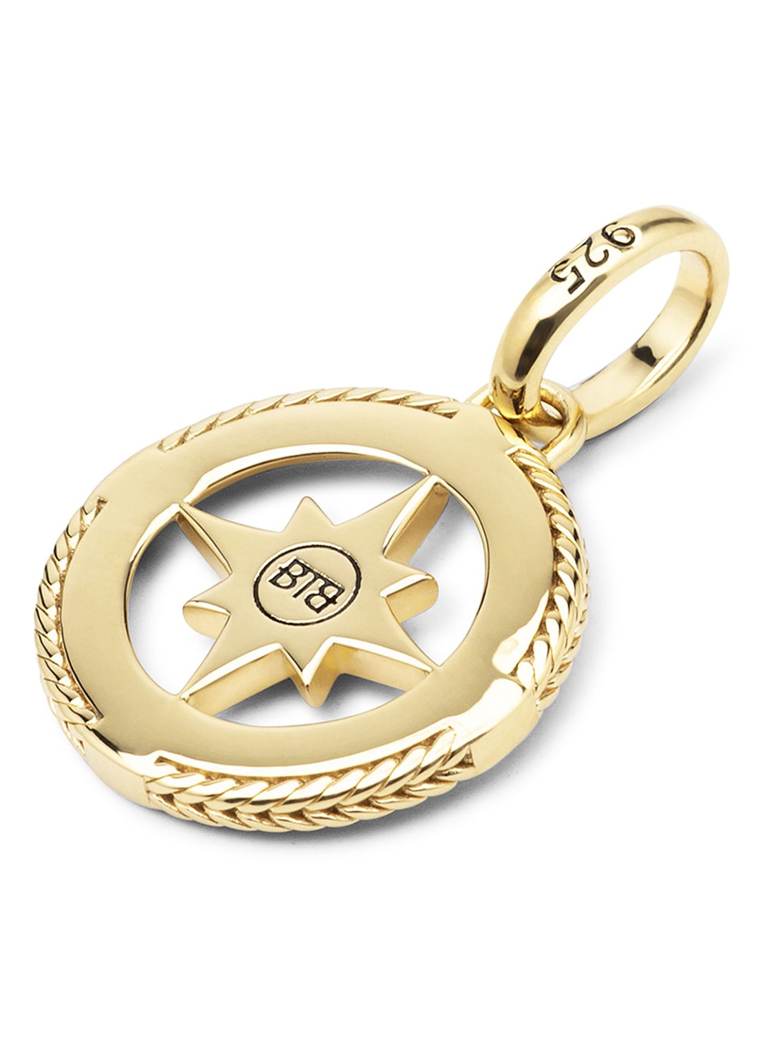 Buddha to Buddha Barbara Mini Kompas hanger verguld - detail 4 goud