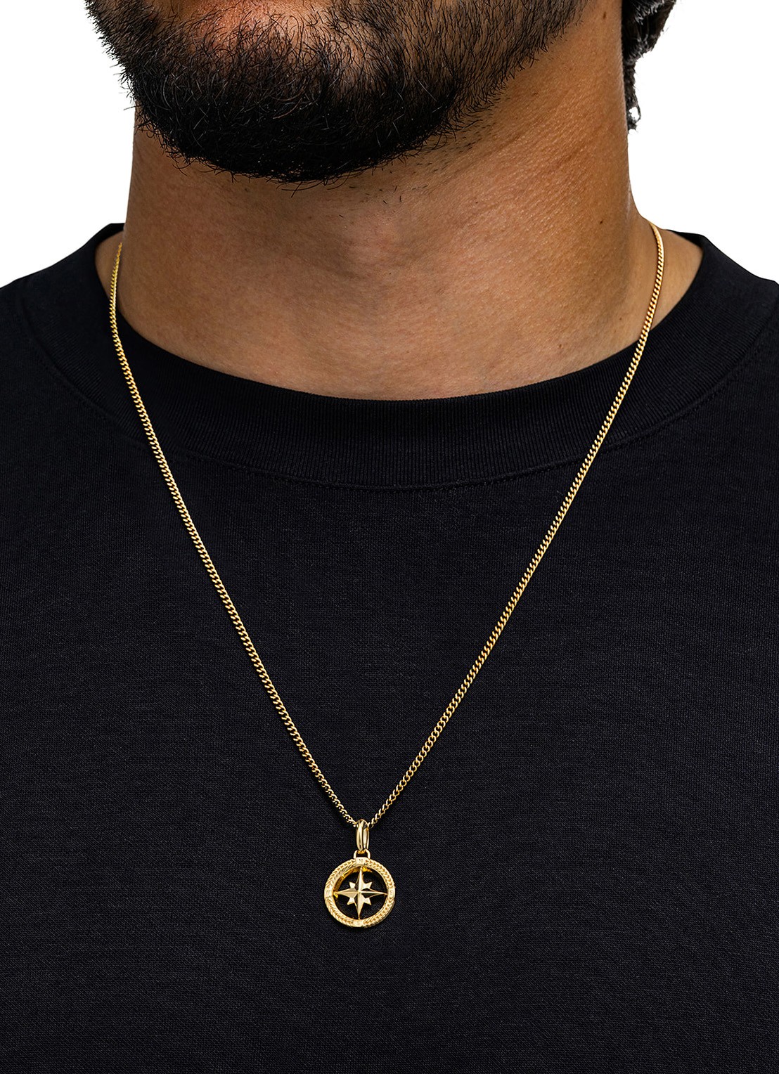 Buddha to Buddha Barbara Mini Kompas hanger verguld - detail 5 goud