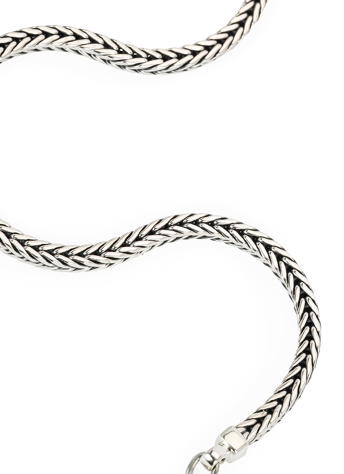 Buddha to Buddha Barbara schakelarmband van zilver - detail zilver