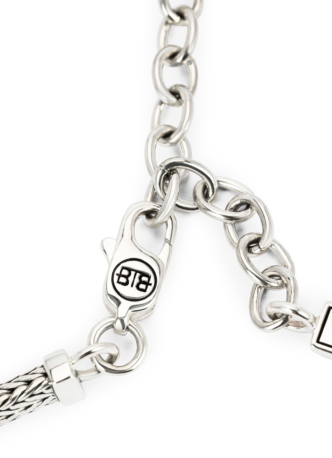 Buddha to Buddha Barbara schakelarmband van zilver - detail 2 zilver