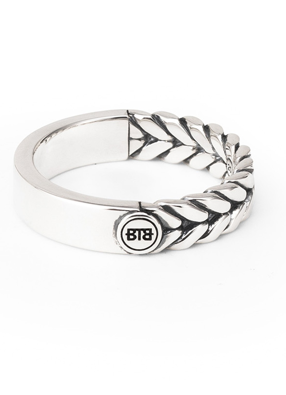 Buddha to Buddha Barbara Small Dual ring van zilver  - voorkant 2 zilver