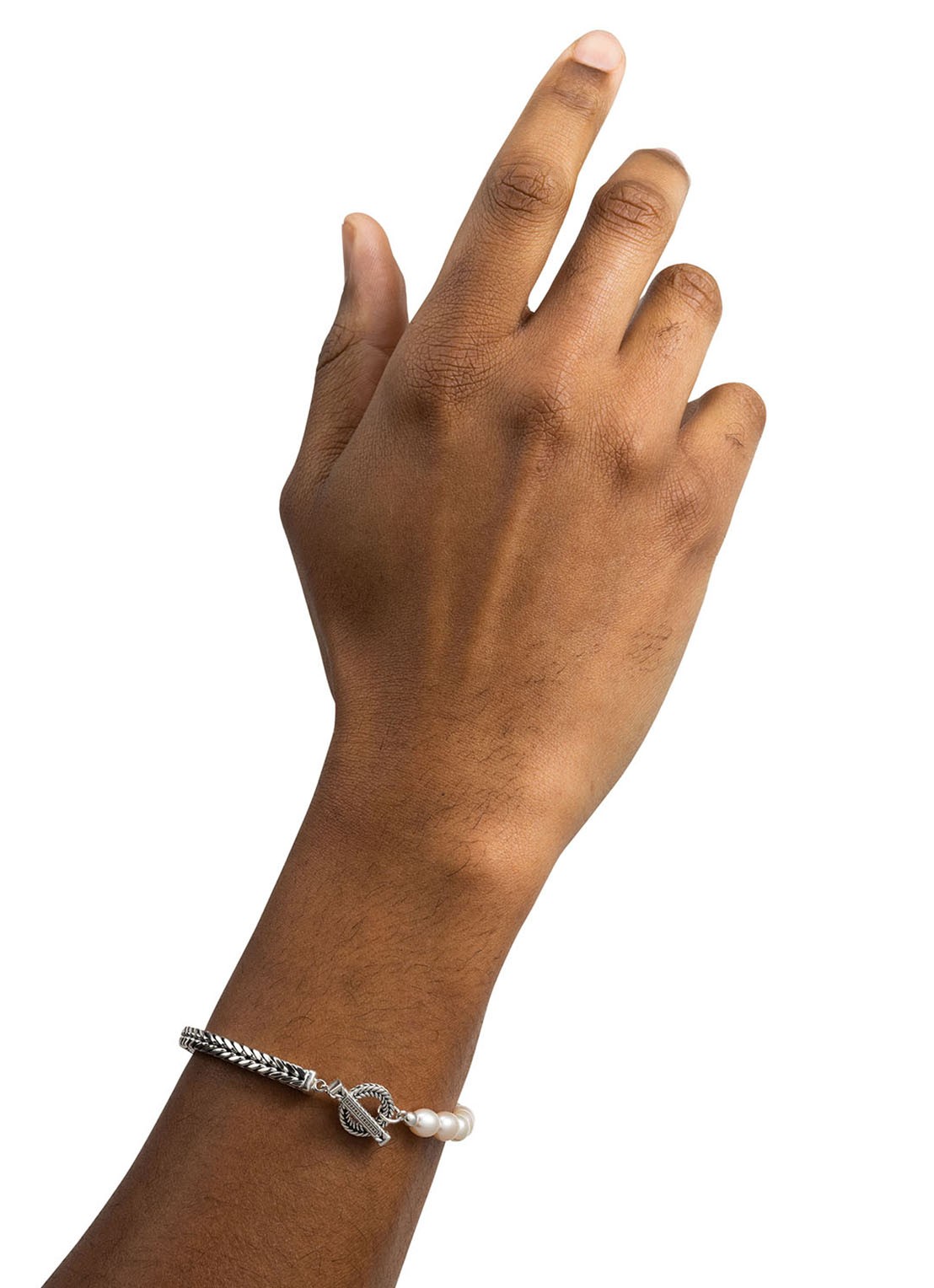 Buddha to Buddha Barbara XS armband van zilver - voorkant 2 zilver