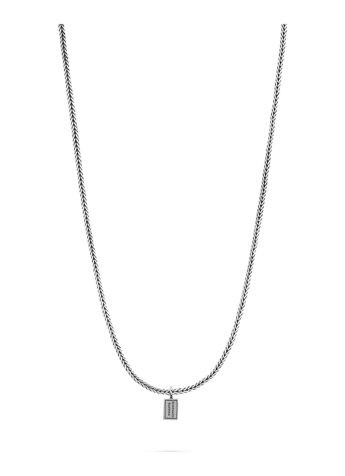Buddha to Buddha Barbara XS ketting van zilver - voorkant zilver
