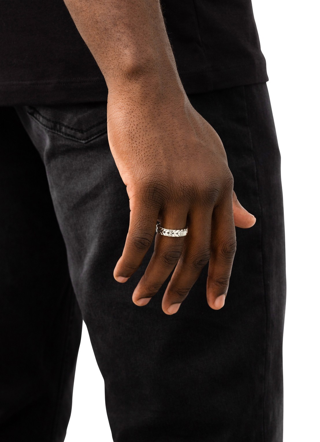 Buddha to Buddha Barbara XS ring van zilver - voorkant 2 zilver