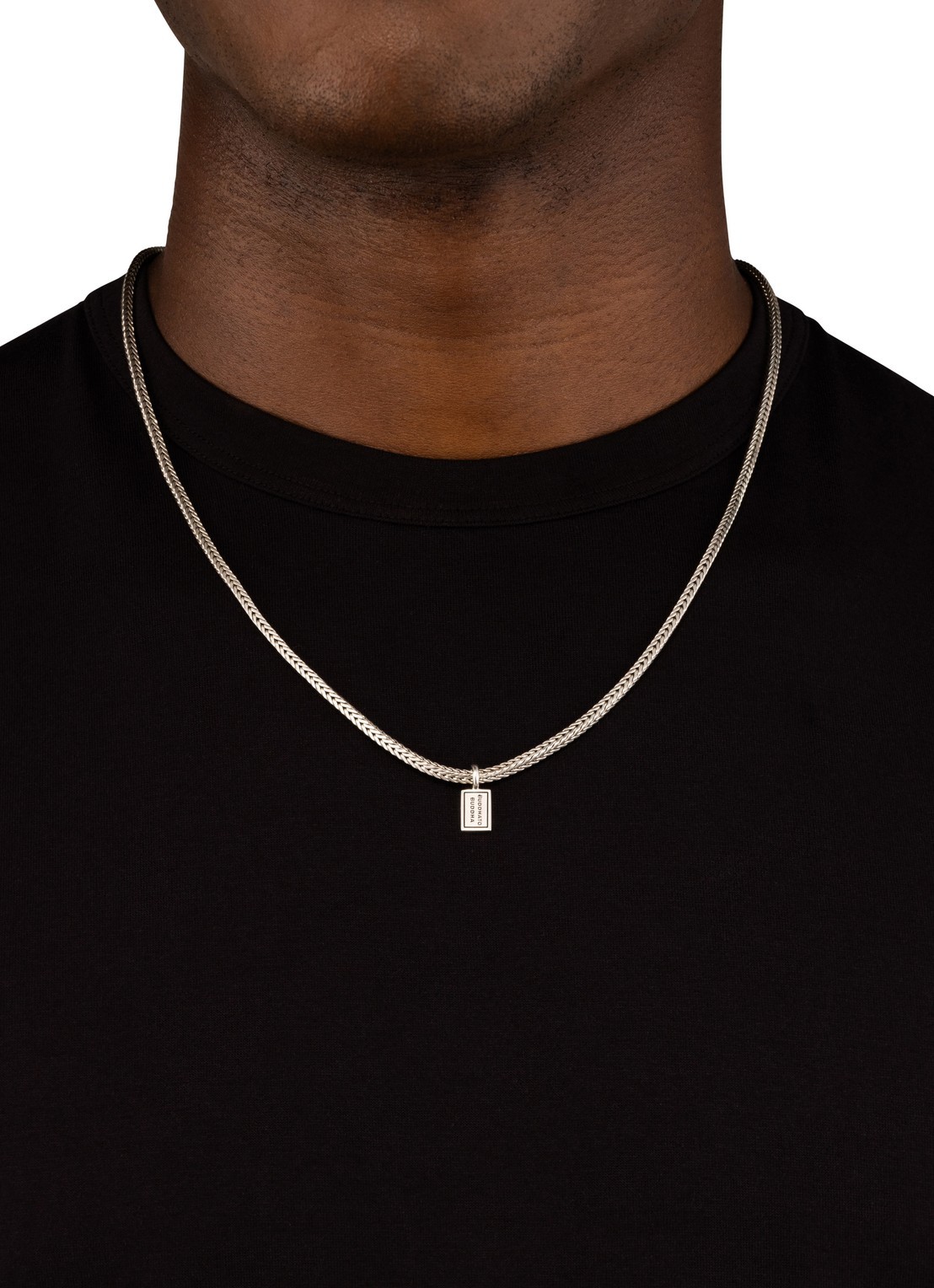 Buddha to Buddha Barbara XS schakelketting van zilver - voorkant 4 zilver
