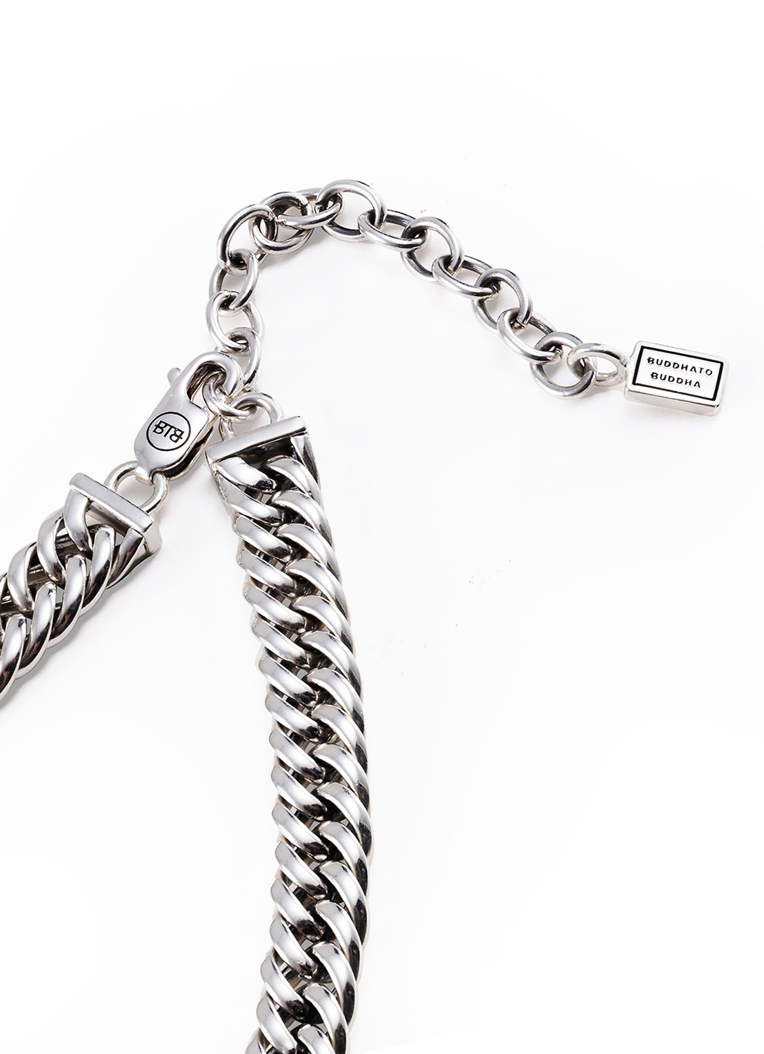Buddha to Buddha Barok Parel ketting van zilver - detail 2 zilver