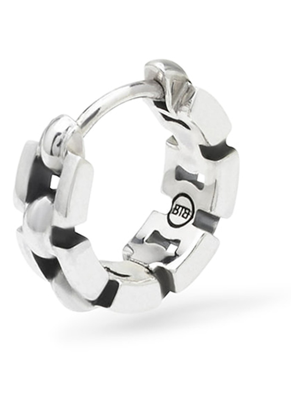 Buddha to Buddha Batul enkele oorring van zilver  - voorkant zilver
