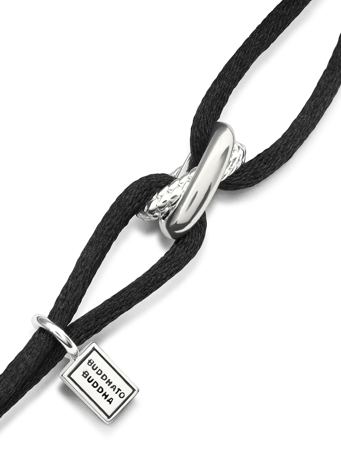 Buddha to Buddha Ben armband van zilver  - voorkant 3 zilver