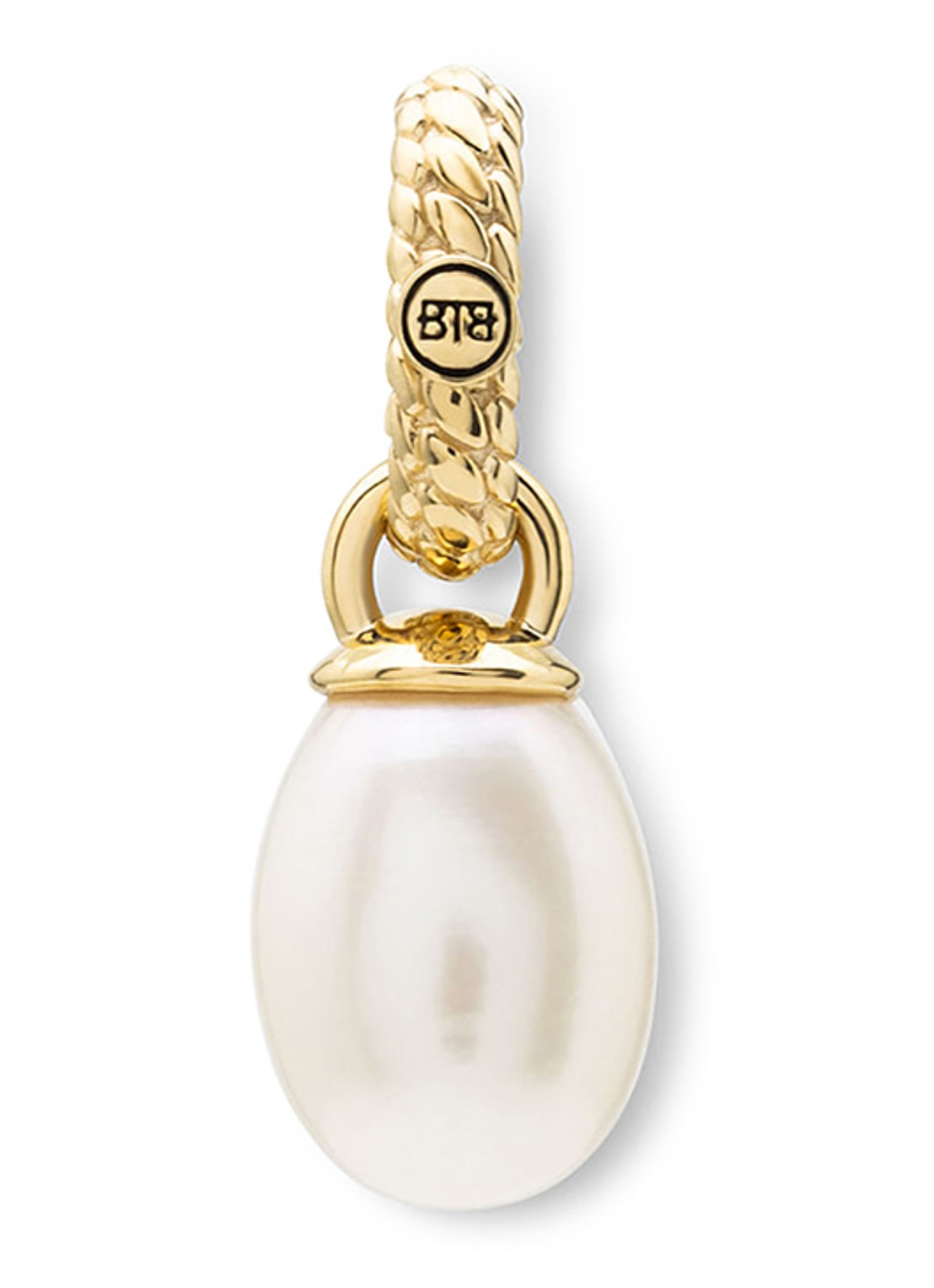 Buddha to Buddha Ben hanger met parel verguld  - voorkant 3 goud