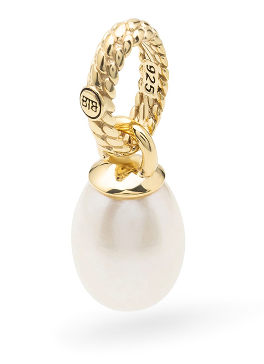 Buddha to Buddha Ben hanger met parel verguld  - voorkant 4 goud