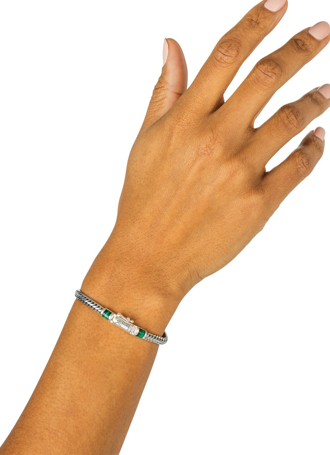 Buddha to Buddha Ben Mini armband van zilver  - voorkant 2 zilver