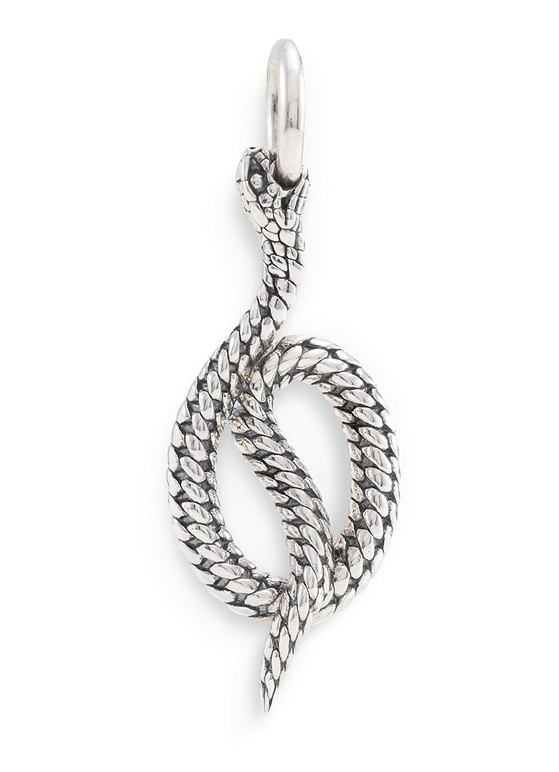Buddha to Buddha Ben Slang hanger van zilver - voorkant zilver