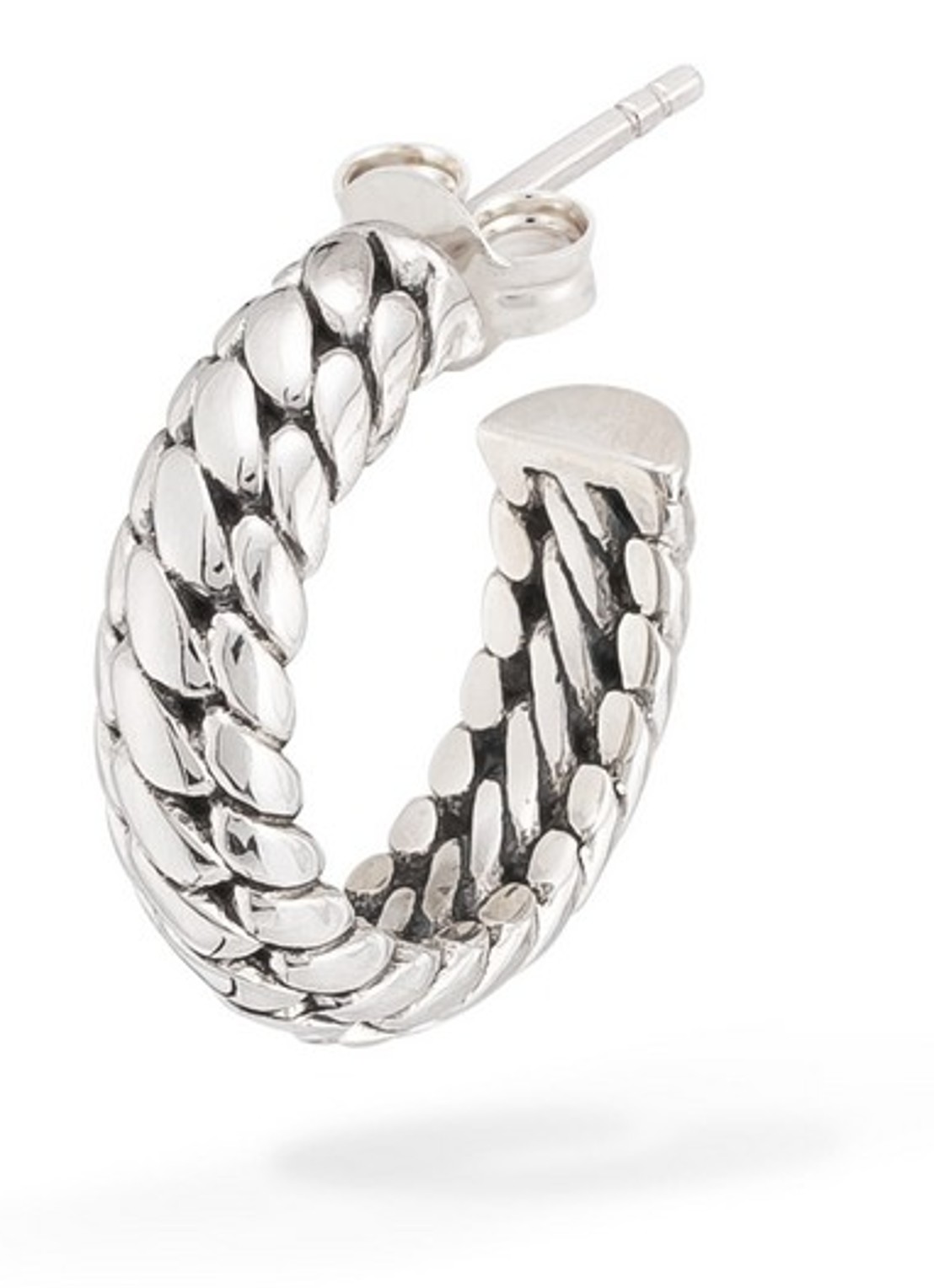 Buddha to Buddha Ben Small oorringen van zilver - voorkant 4 zilver
