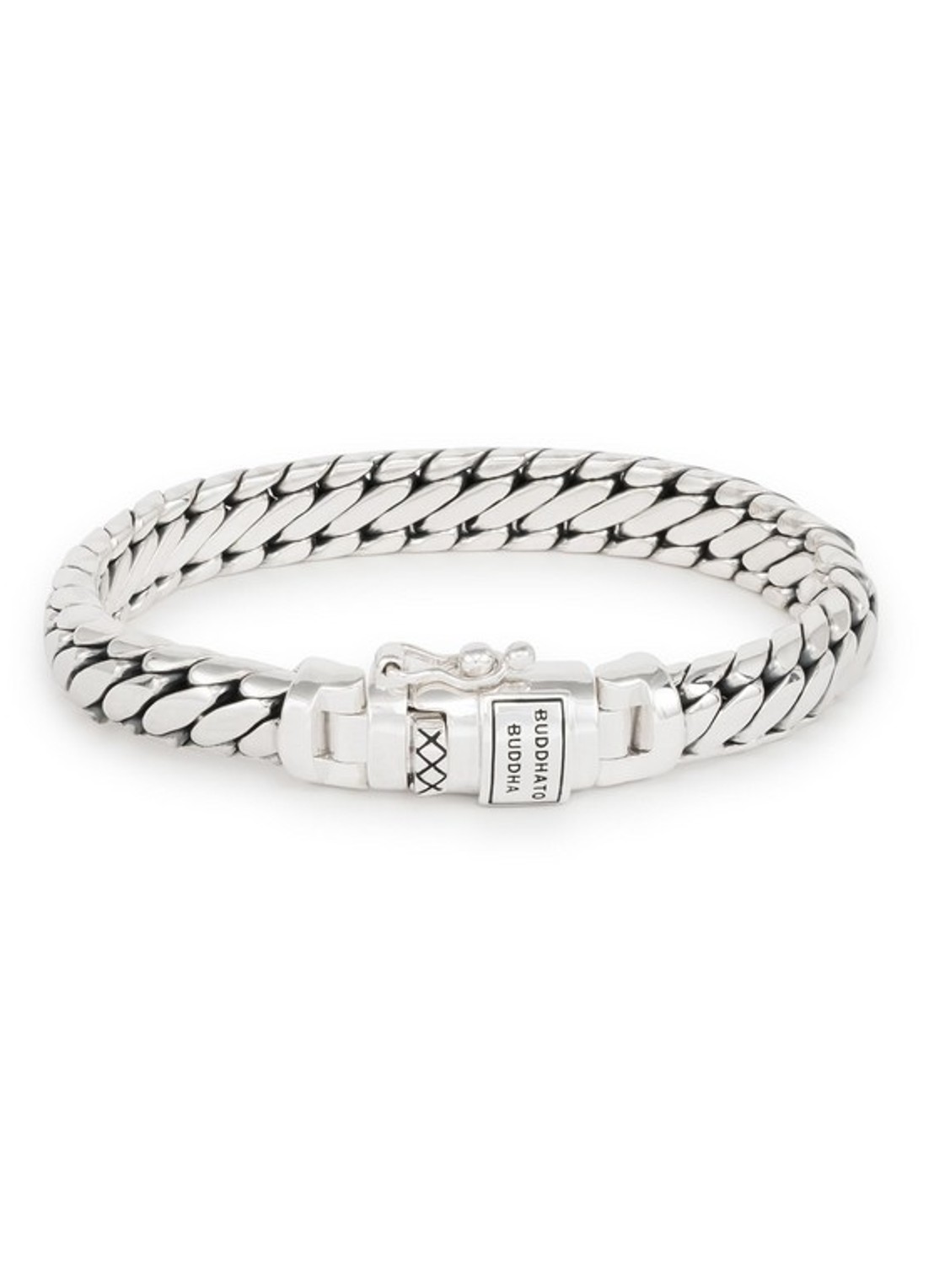 Buddha to Buddha Ben XS schakelarmband van zilver - voorkant 3 zilver