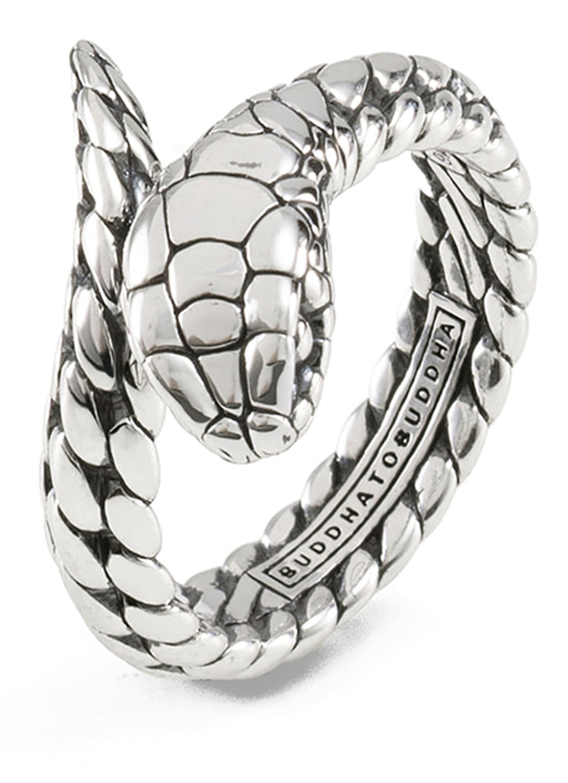 Buddha to Buddha Ben XS Slang ring van zilver - detail zilver