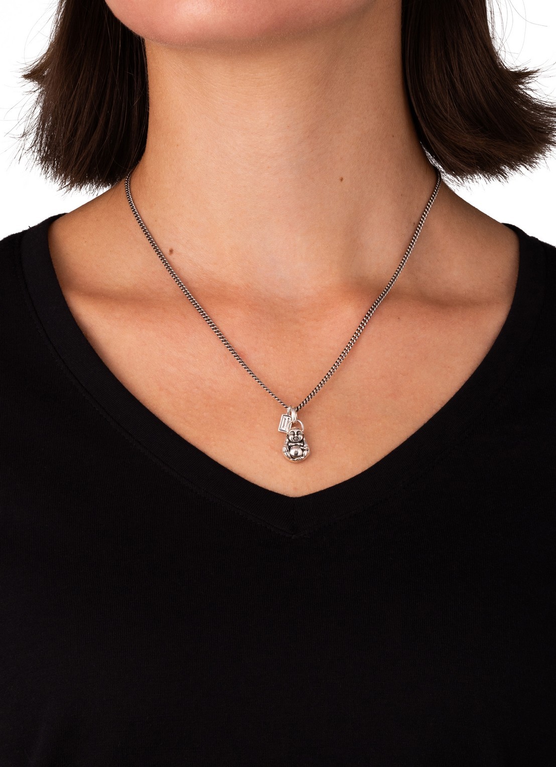 Buddha to Buddha Buddha XS hanger van zilver - detail zilver