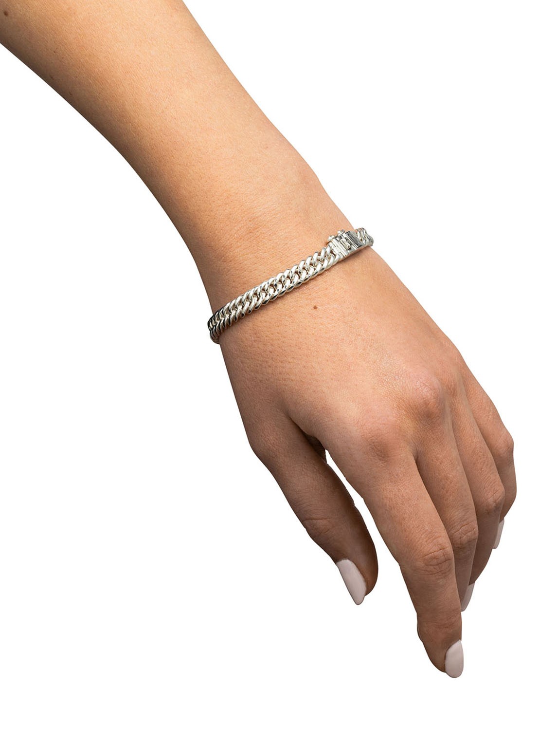 Buddha to Buddha Chain Mini armband van zilver - detail 3 zilver
