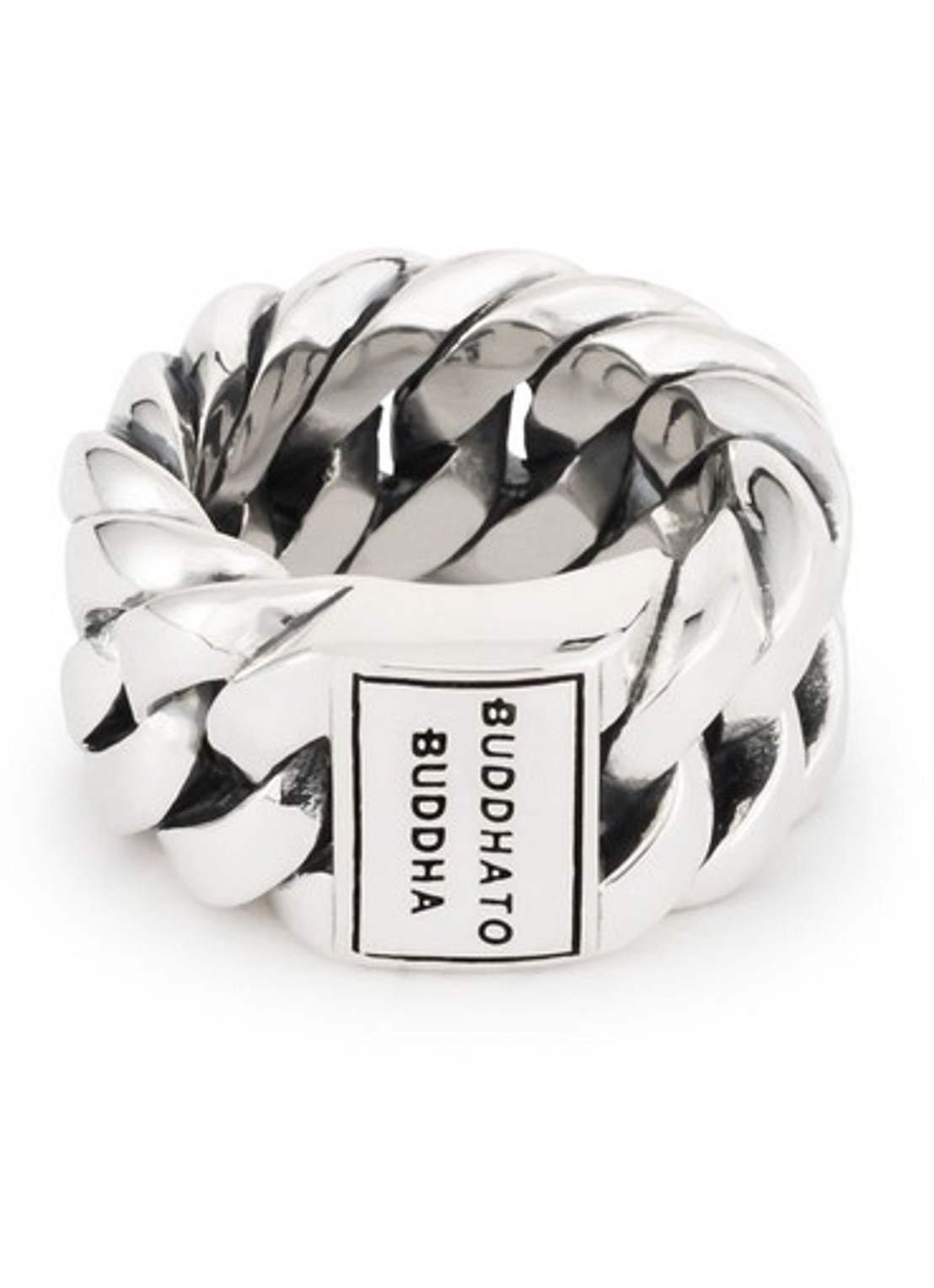 Buddha to Buddha Chain ring van zilver - voorkant 4 zilver