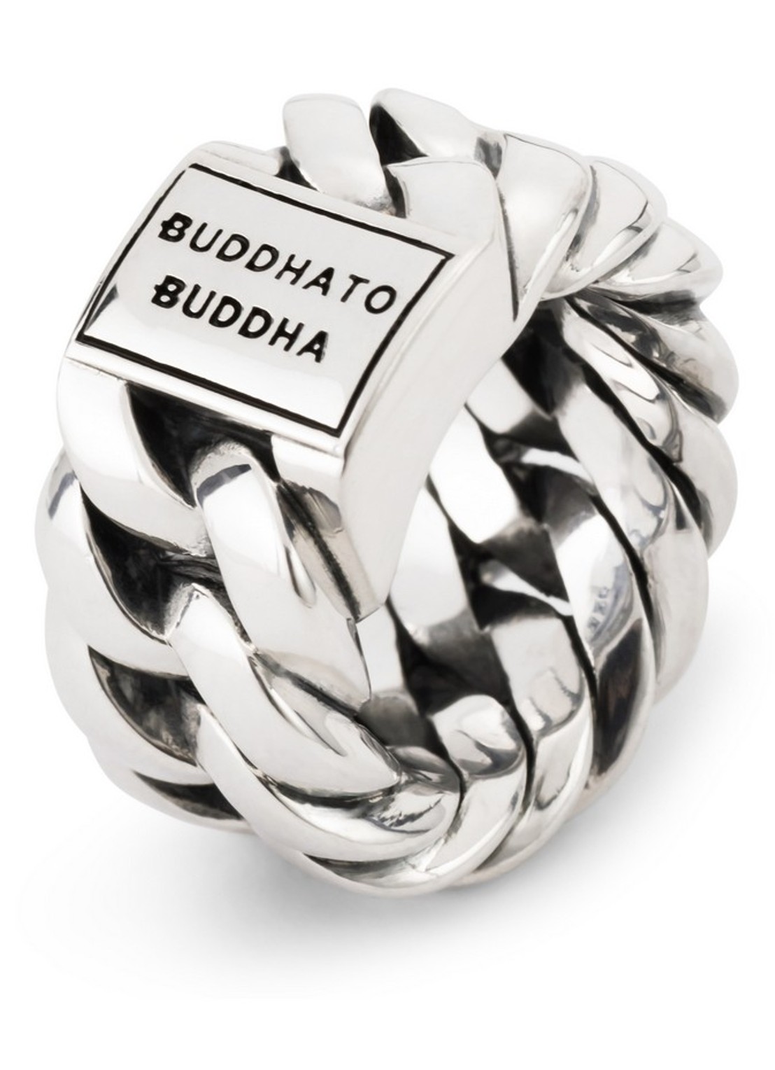 Buddha to Buddha Chain ring van zilver - detail 2 zilver