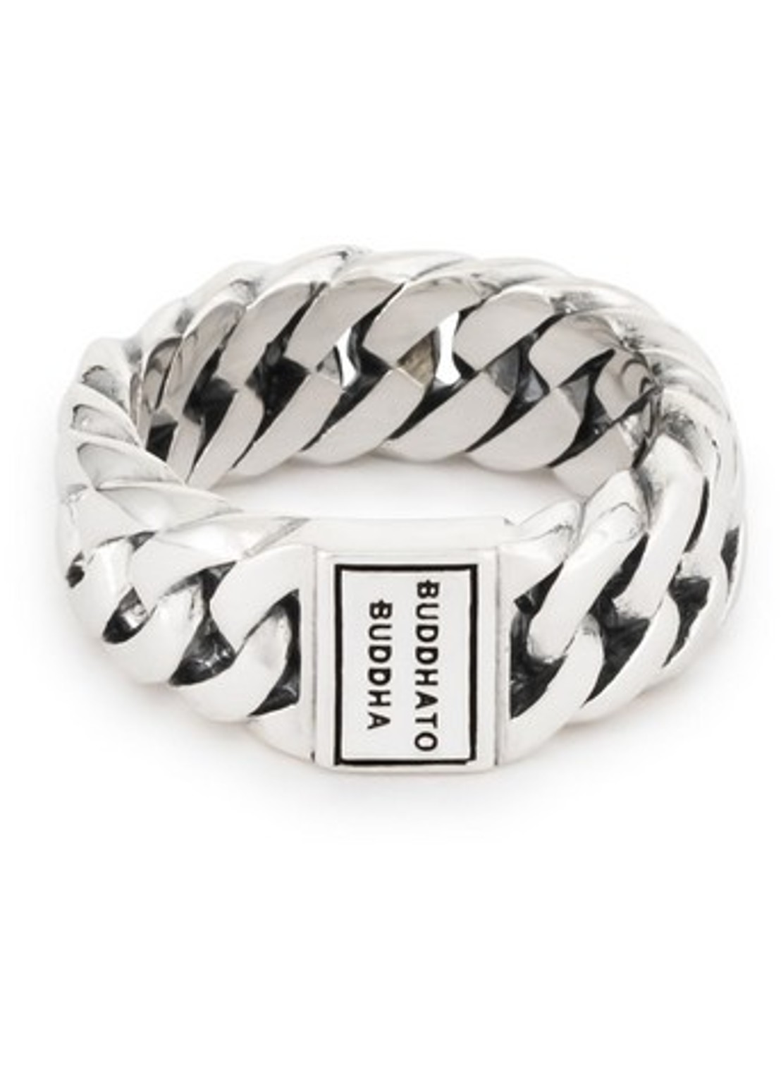 Buddha to Buddha Chain Small ring van zilver - voorkant 3 zilver