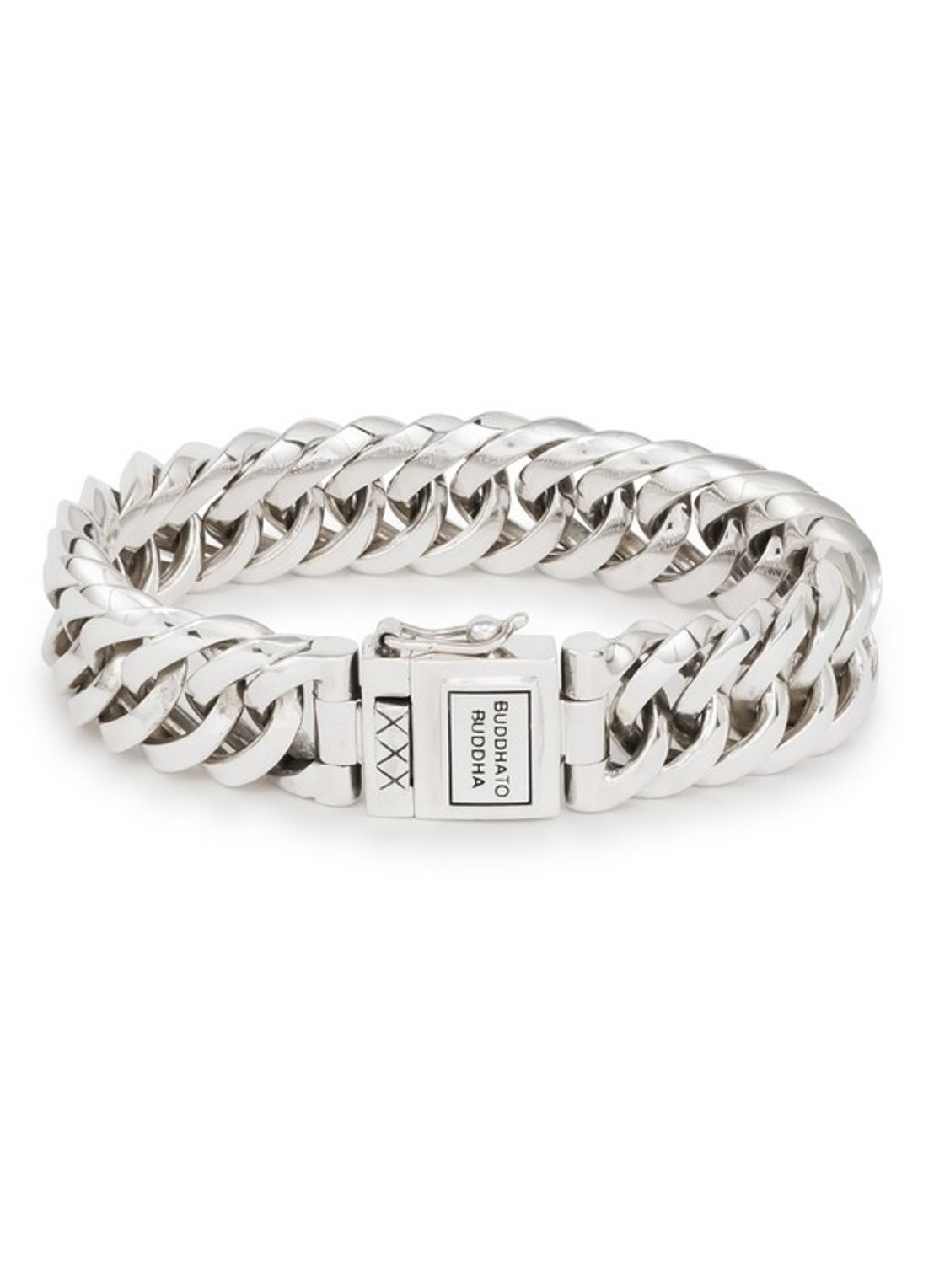 Buddha to Buddha Chain Small schakelarmband van zilver - voorkant 2 zilver