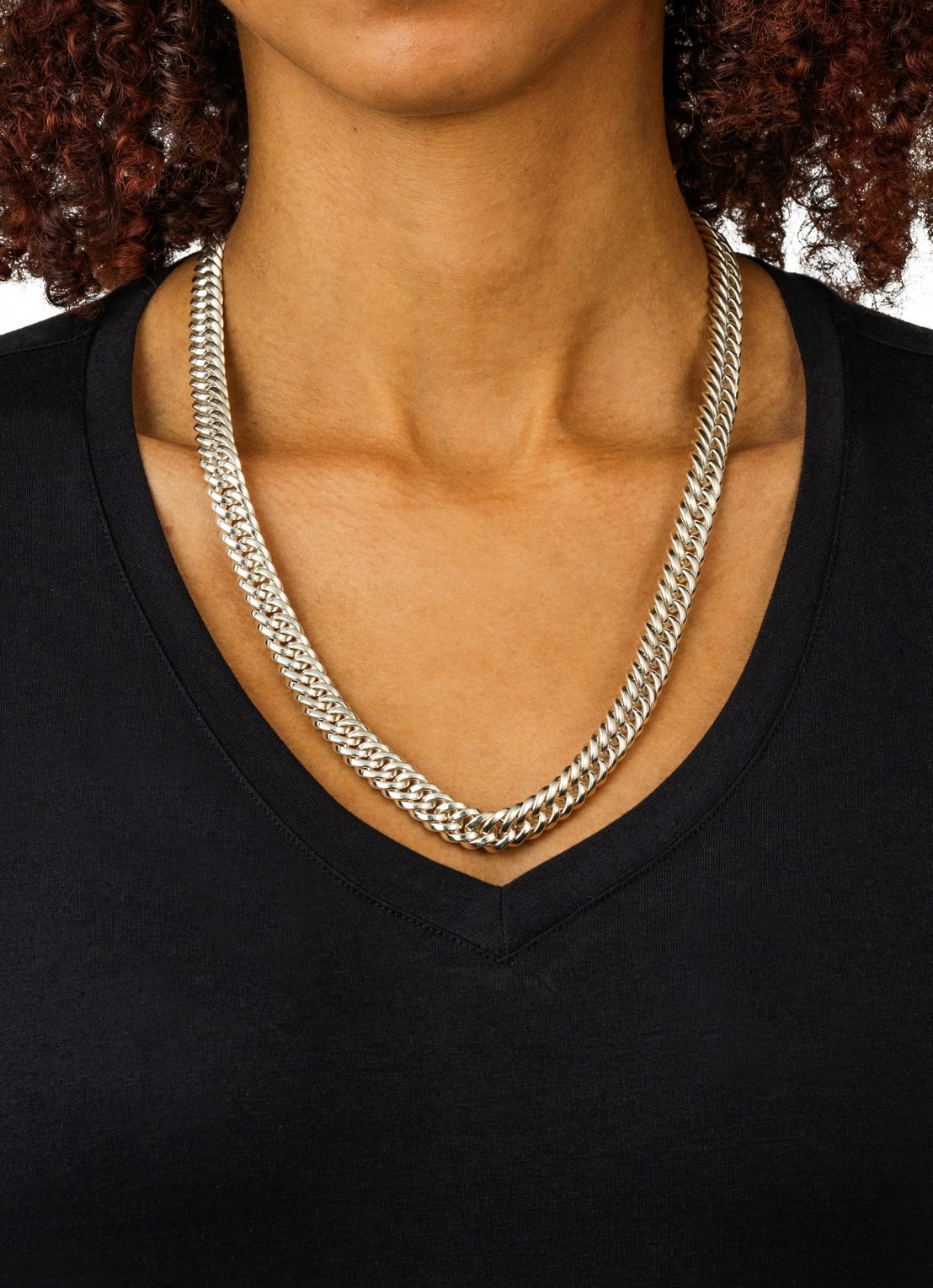 Buddha to Buddha Chain XS ketting van zilver  - voorkant 5 zilver