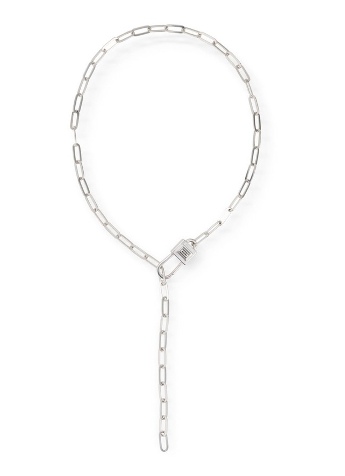 Buddha to Buddha Chainlink Lock ketting van zilver - voorkant 4 zilver