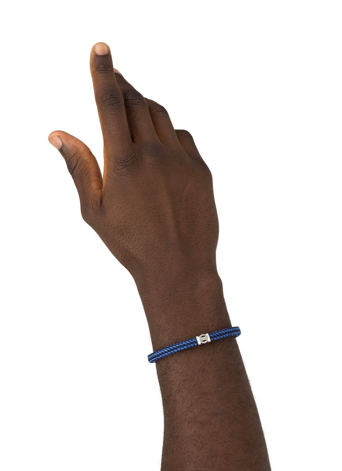 Buddha to Buddha Denise Mix armband van zilver - voorkant 4 blauw