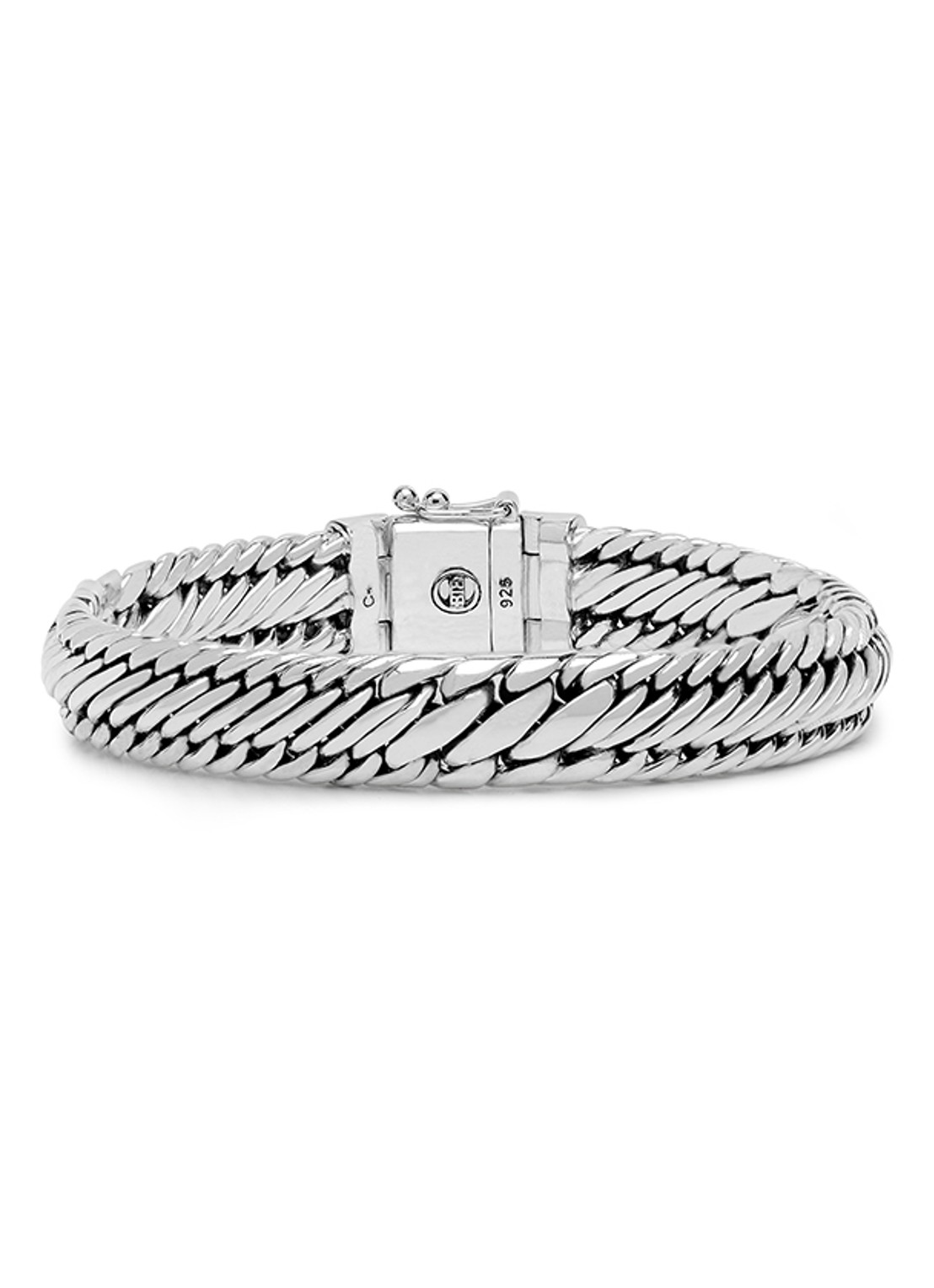 Buddha to Buddha Edwin/Ben XS schakelarmband van zilver - detail zilver