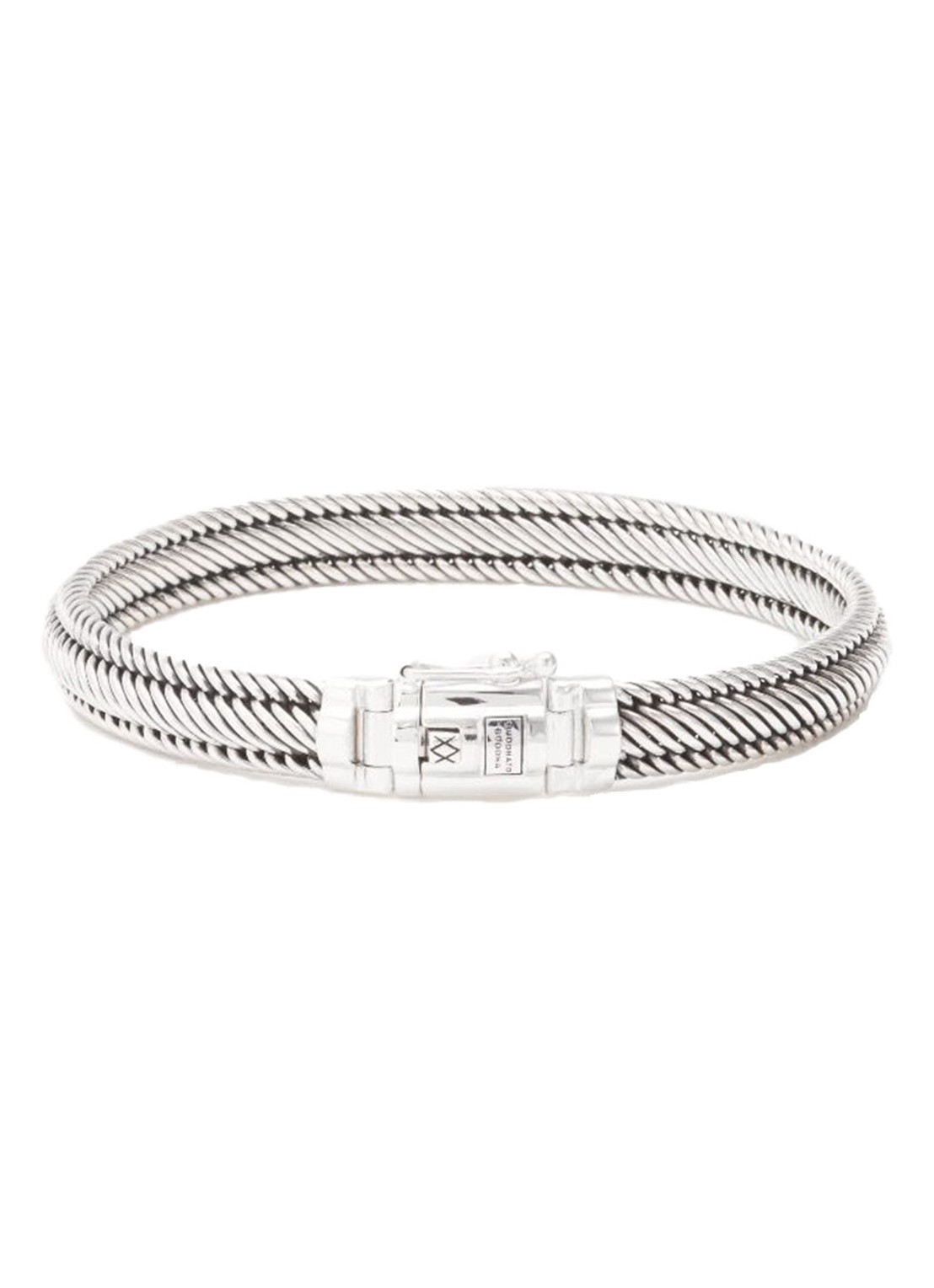 Buddha to Buddha Edwin Mini armband van zilver - voorkant zilver