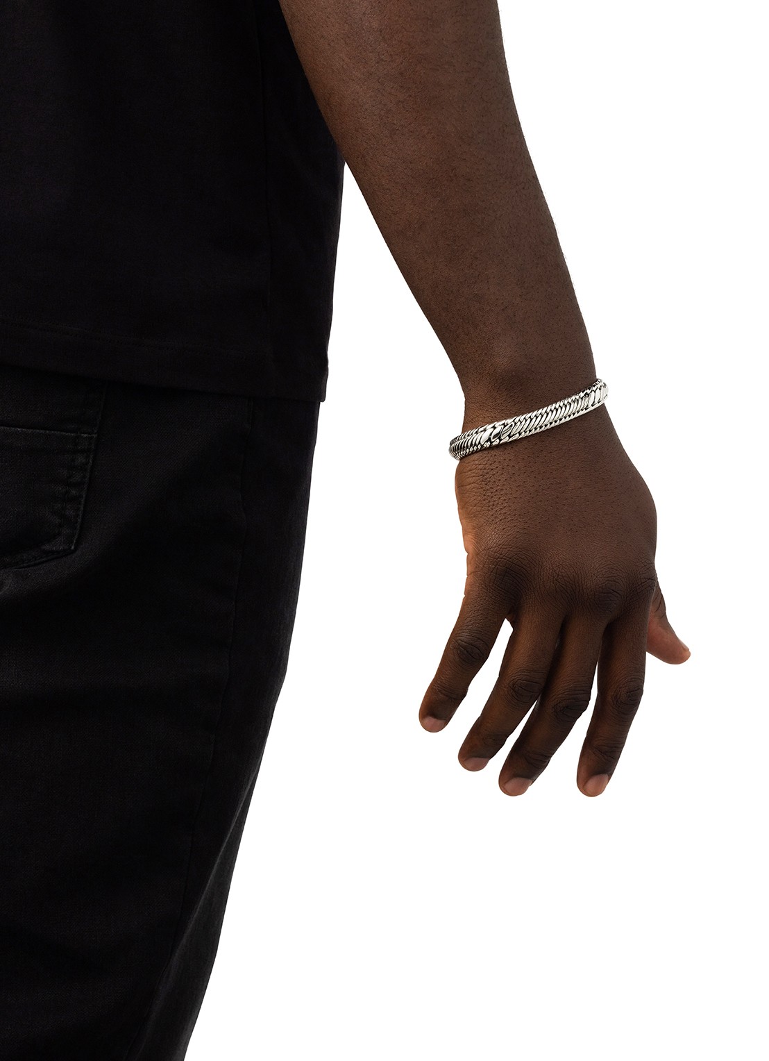 Buddha to Buddha Edwin Mini armband van zilver - voorkant 2 zilver