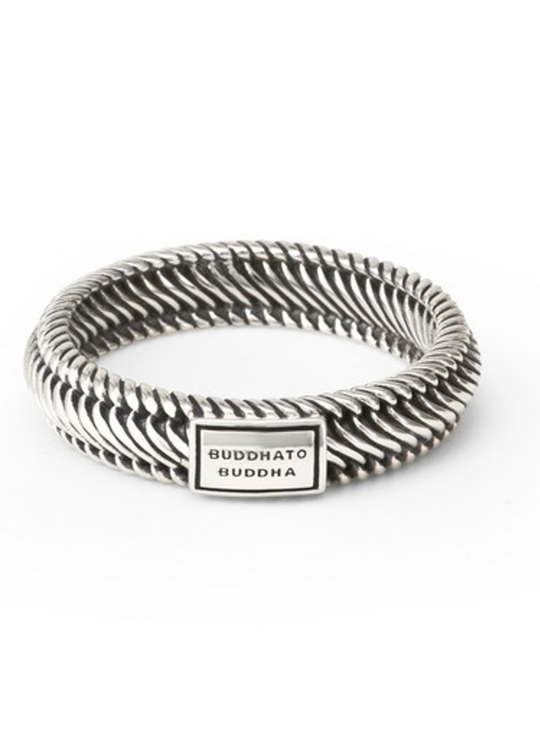 Buddha to Buddha Edwin Mini ring van zilver - voorkant 3 zilver