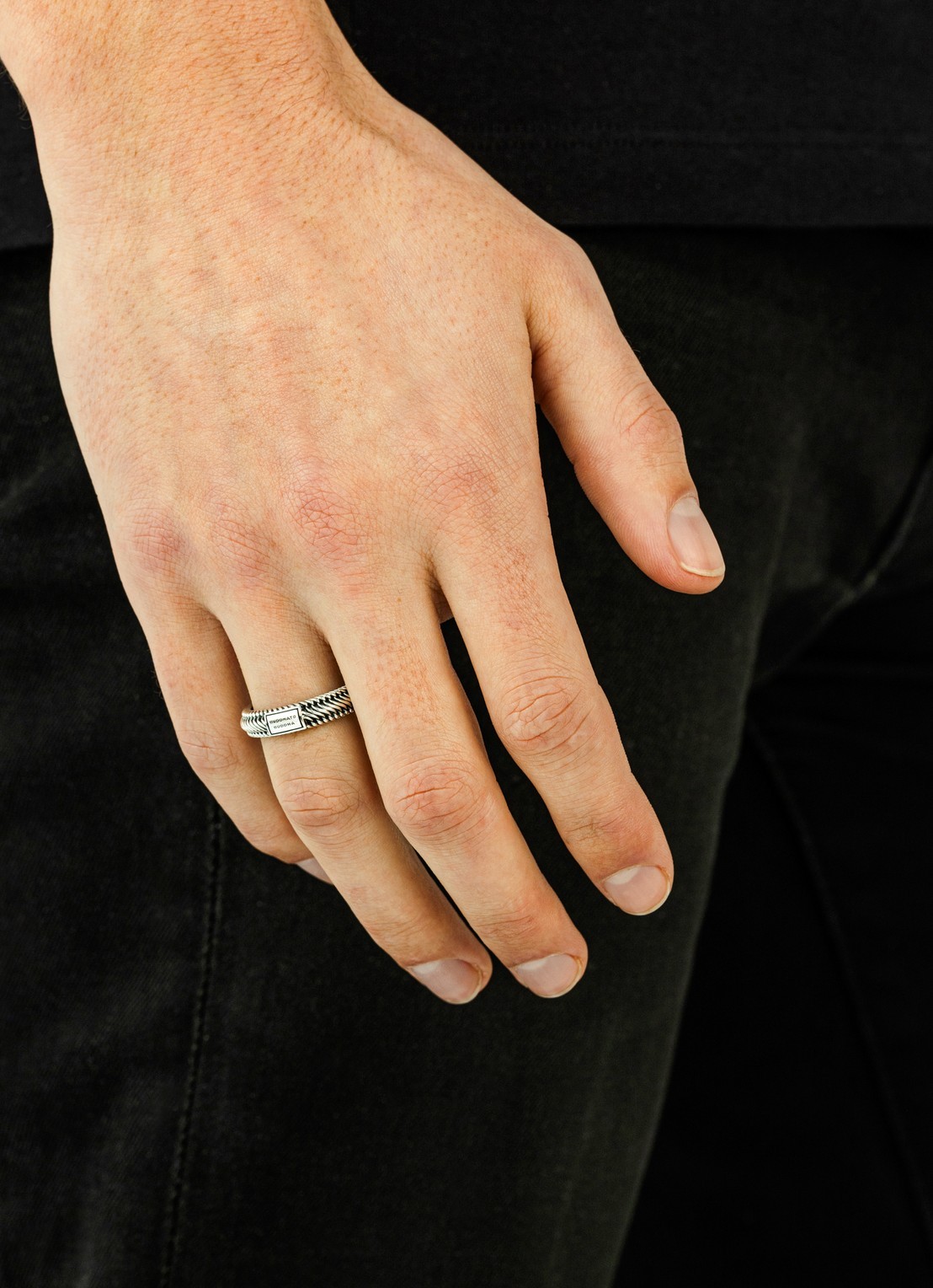 Buddha to Buddha Edwin Mini ring van zilver - detail 2 zilver