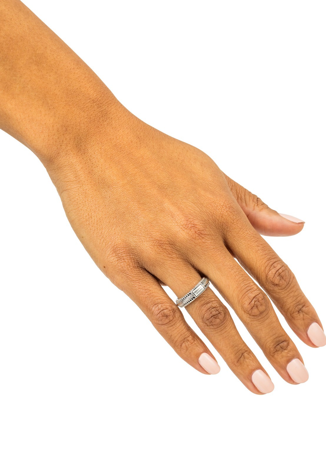 Buddha to Buddha Edwin Mini ring van zilver - voorkant 4 zilver