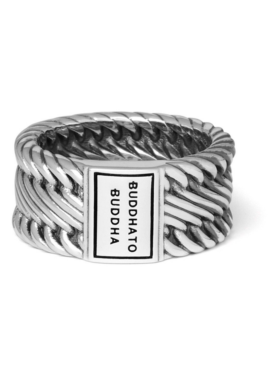 Buddha to Buddha Edwin Small ring van zilver - voorkant 6 zilver
