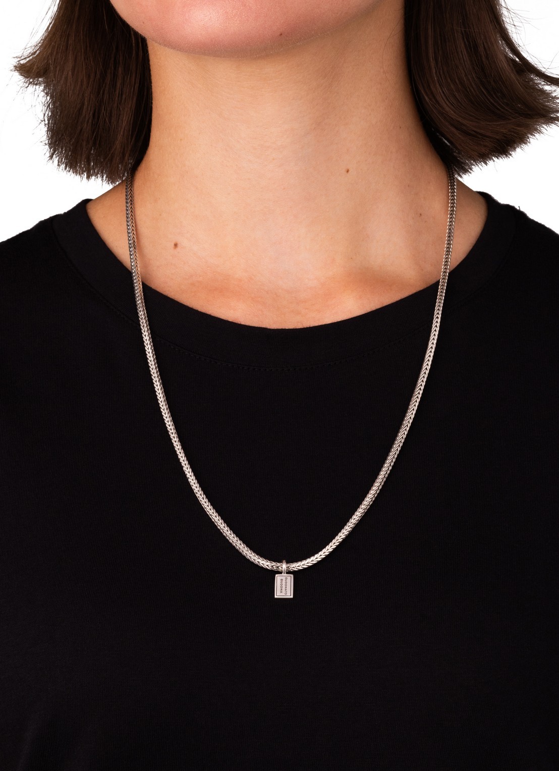 Buddha to Buddha Ellen Mini schakelketting van zilver - detail 3 zilver