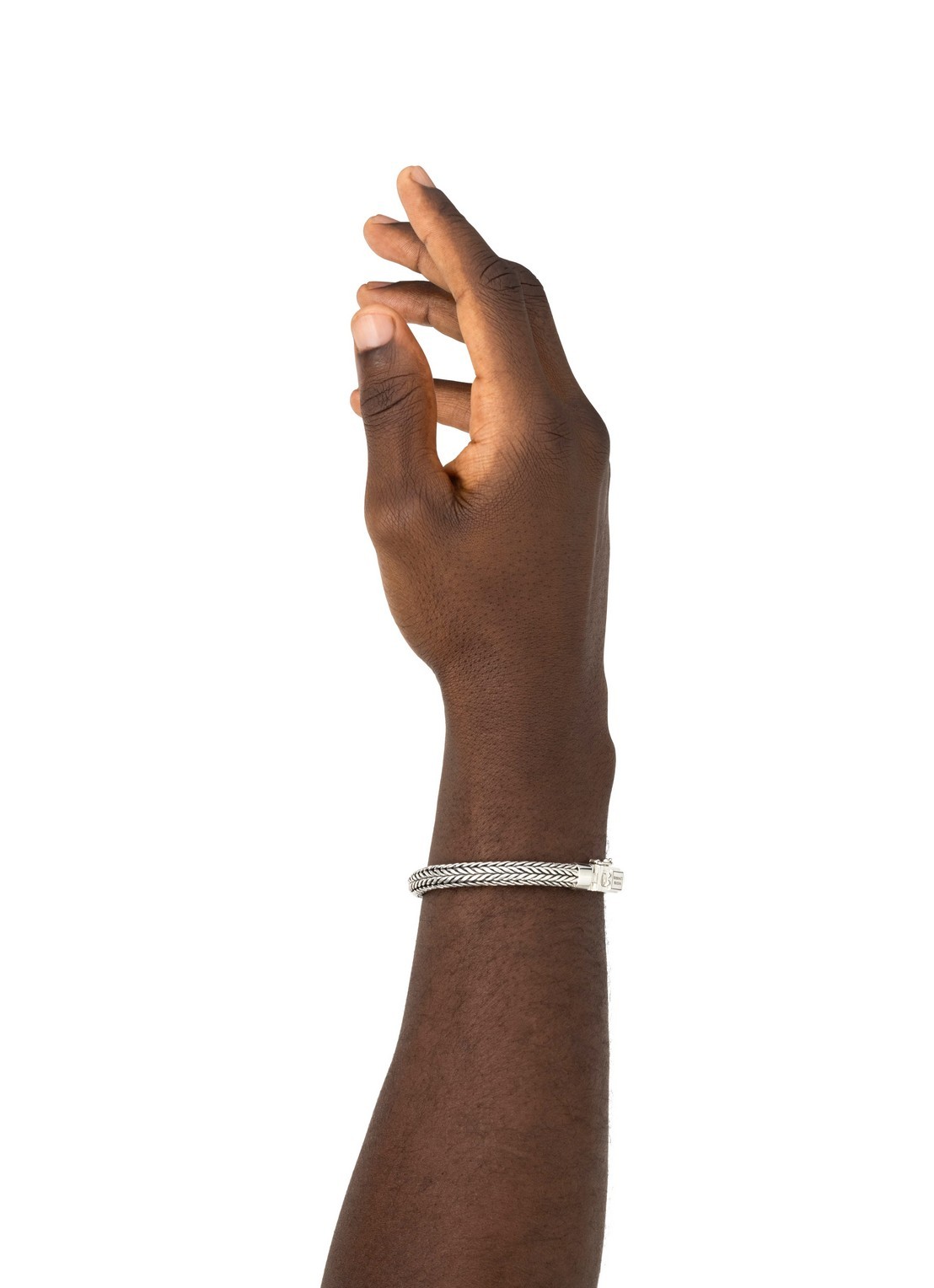 Buddha to Buddha Ellen schakelarmband van zilver - voorkant 2 zilver