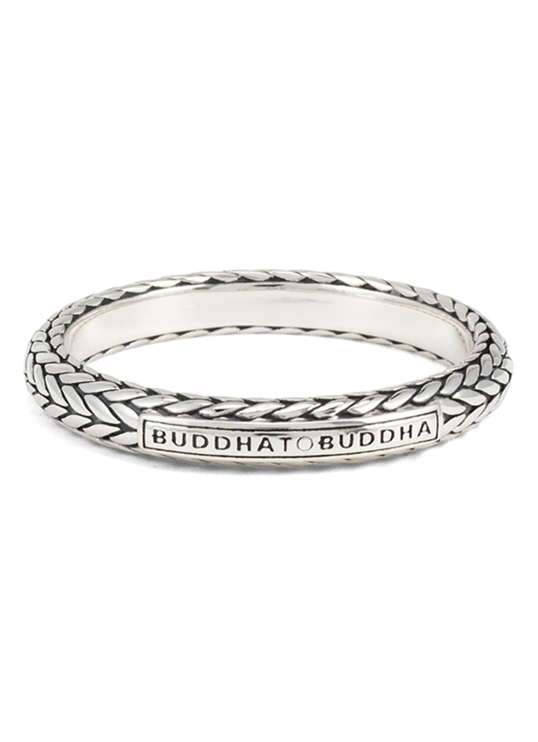 Buddha to Buddha Ellen XS ring van zilver - voorkant 4 zilver