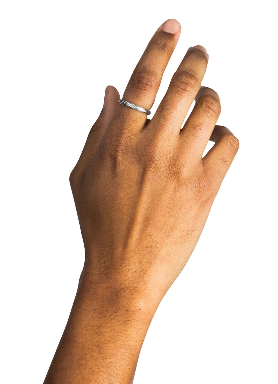 Buddha to Buddha Ellen XS ring van zilver - voorkant 5 zilver
