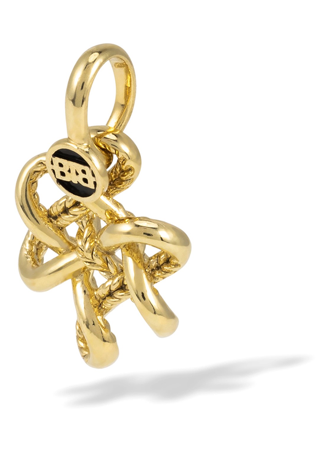 Buddha to Buddha Endless Knot XS hanger verguld  - detail 2 goud